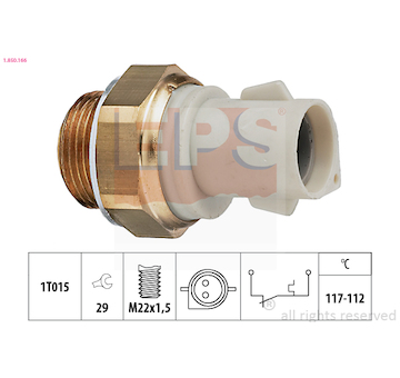 Teplotní spínač, větrák chladiče EPS 1.850.166