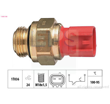 Teplotní spínač, větrák chladiče EPS 1.850.186