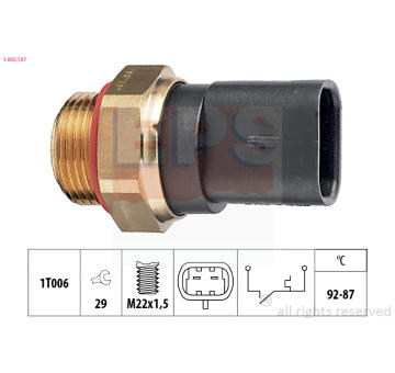Teplotní spínač, větrák chladiče EPS 1.850.187