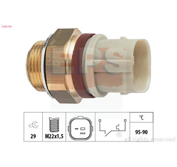 Teplotní spínač, větrák chladiče EPS 1.850.197