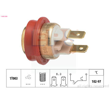 Teplotní spínač, větrák chladiče EPS 1.850.208