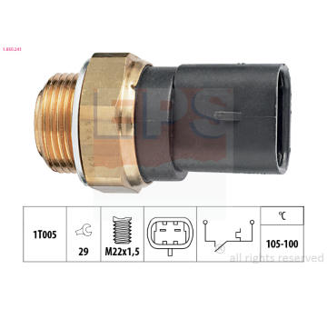 Teplotní spínač, větrák chladiče EPS 1.850.241
