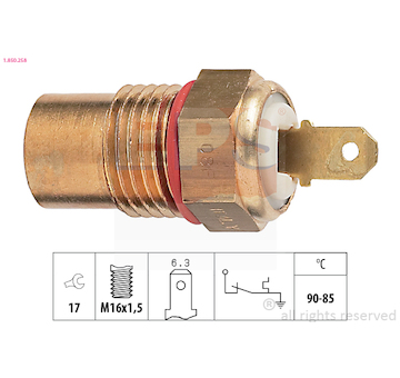 Teplotní spínač, větrák chladiče EPS 1.850.258
