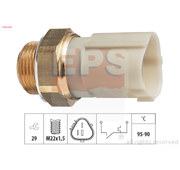 Teplotní spínač, větrák chladiče EPS 1.850.262