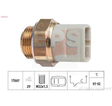 Teplotní spínač, větrák chladiče EPS 1.850.279