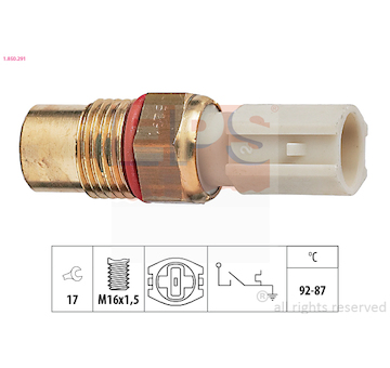 Teplotní spínač, větrák chladiče EPS 1.850.291