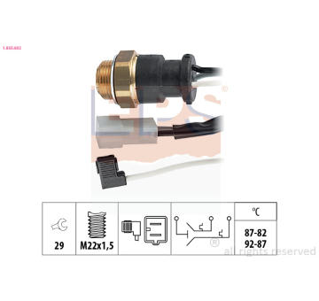 Teplotní spínač, větrák chladiče EPS 1.850.602