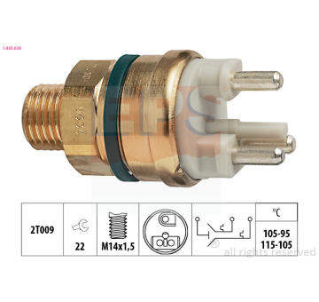 Teplotní spínač, větrák chladiče EPS 1.850.636