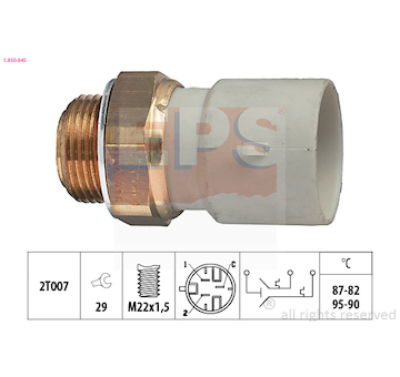 Teplotní spínač, větrák chladiče EPS 1.850.645