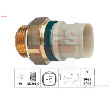 Teplotní spínač, větrák chladiče EPS 1.850.654