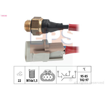 Teplotní spínač, větrák chladiče EPS 1.850.665