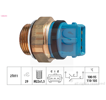 Teplotní spínač, větrák chladiče EPS 1.850.672