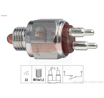 Spínač, světlo zpátečky EPS 1.860.036