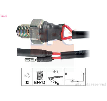 Spínač, světlo zpátečky EPS 1.860.078