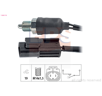 Spínač, světlo zpátečky EPS 1.860.116