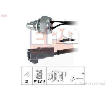 Spínač, světlo zpátečky EPS 1.860.261