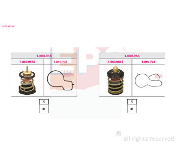 Termostat, chladivo EPS 1.879.985KK