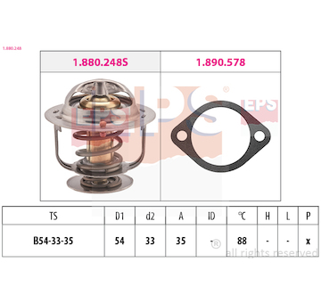 Termostat, chladivo EPS 1.880.248