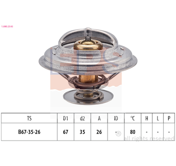 Termostat, chladivo EPS 1.880.254S