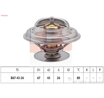 Termostat, chladivo EPS 1.880.260S