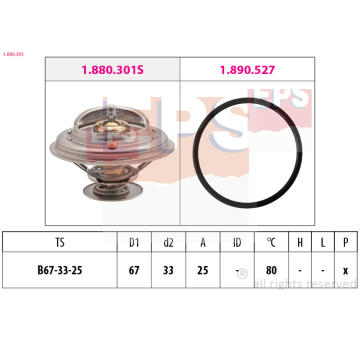 Termostat, chladivo EPS 1.880.301