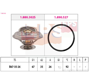 Termostat, chladivo EPS 1.880.302