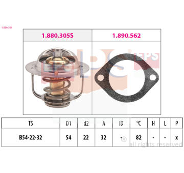 Termostat, chladivo EPS 1.880.306