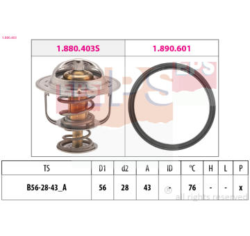 Termostat, chladivo EPS 1.880.403