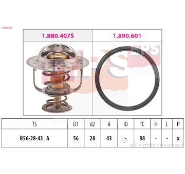 Termostat, chladivo EPS 1.880.408