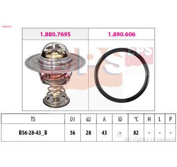 Termostat, chladivo EPS 1.880.413