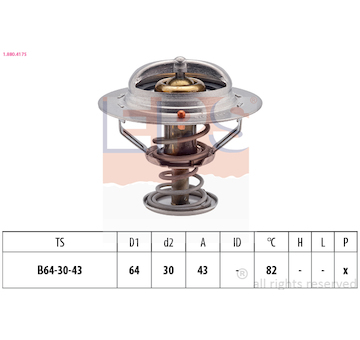 Termostat, chladivo EPS 1.880.417S