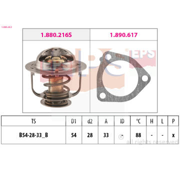 Termostat, chladivo EPS 1.880.453