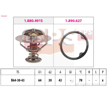 Termostat, chladivo EPS 1.880.491