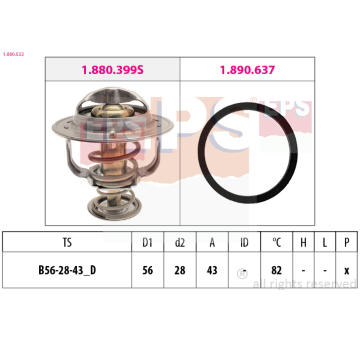 Termostat, chladivo EPS 1.880.522