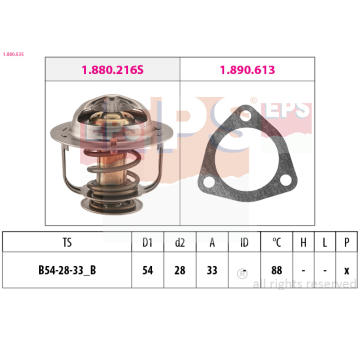 Termostat, chladivo EPS 1.880.535