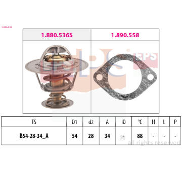 Termostat, chladivo EPS 1.880.536