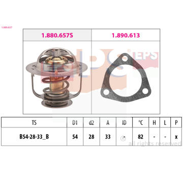 Termostat, chladivo EPS 1.880.637