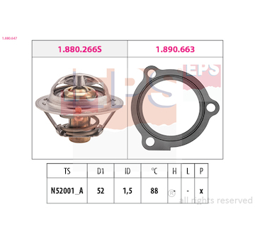 Termostat, chladivo EPS 1.880.647