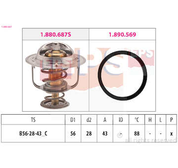 Termostat, chladivo EPS 1.880.687