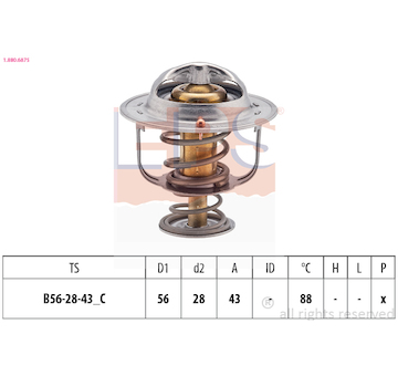 Termostat, chladivo EPS 1.880.687S