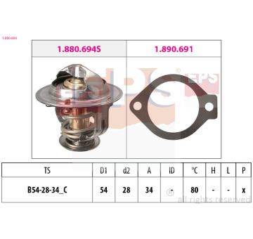 Termostat chladenia EPS 1.880.694