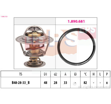 Termostat, chladivo EPS 1.880.724
