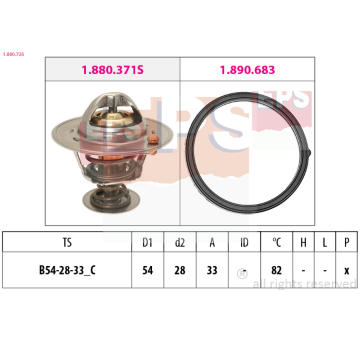 Termostat, chladivo EPS 1.880.726
