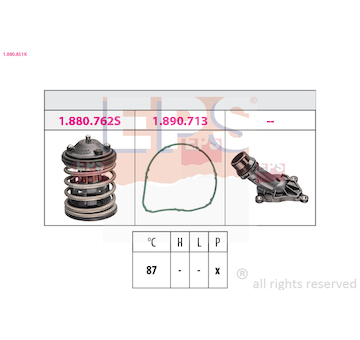 Termostat, chladivo EPS 1.880.851K
