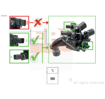 Termostat, chladivo EPS 1.880.866