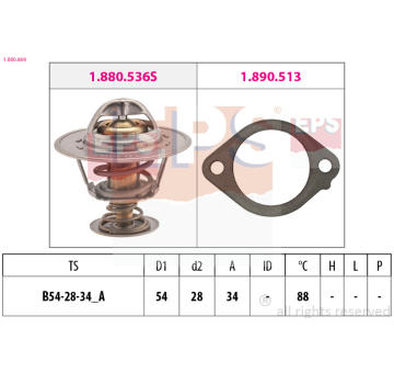 Termostat, chladivo EPS 1.880.869