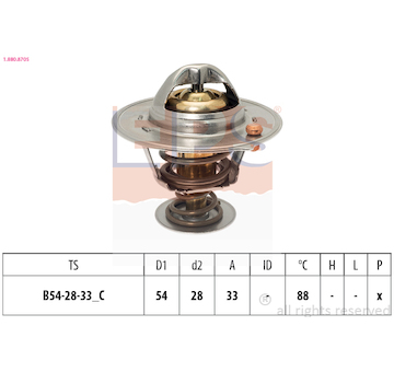 Termostat, chladivo EPS 1.880.870S