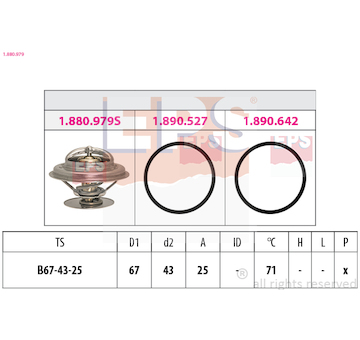 Termostat, chladivo EPS 1.880.979