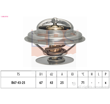 Termostat, chladivo EPS 1.880.979S