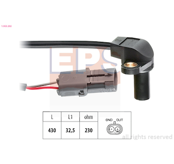 Snímač, poloha vačkového hřídele EPS 1.953.202